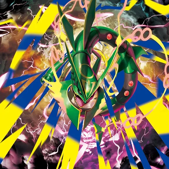 Arte oficial de Mega-Rayquaza ex